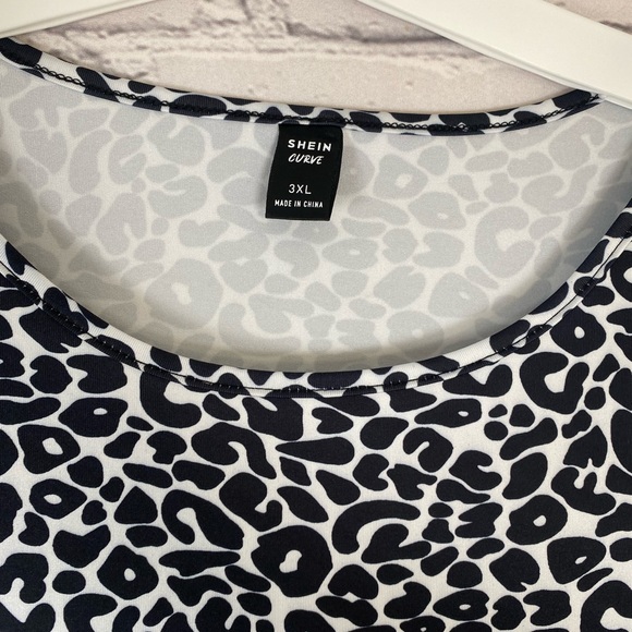 Shein Leopard Print Top size 3X - Picture 5 of 8